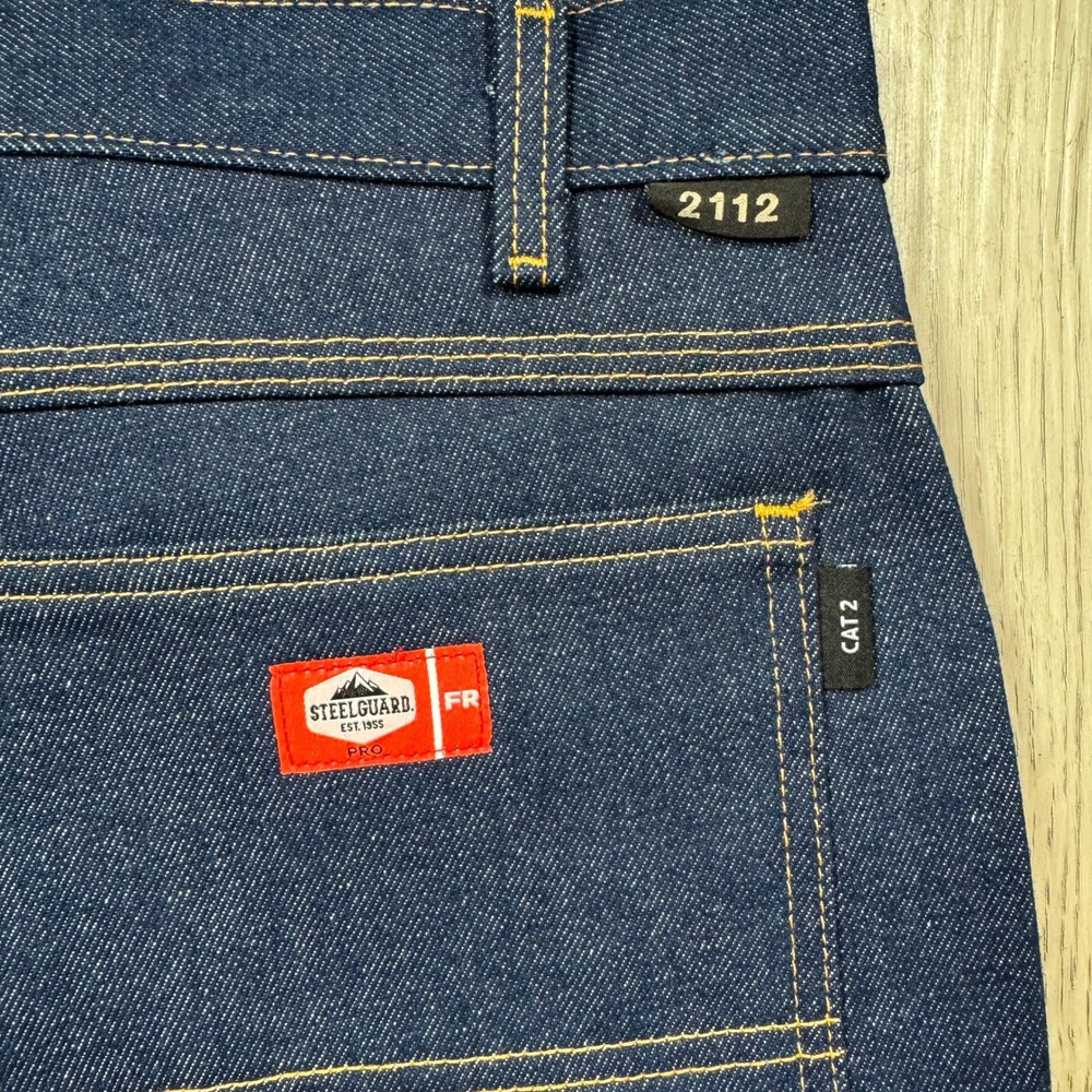 Aramark Steelguard Mens Flame Resistant Jeans 40x34  NFPA 2112/ASTM F1506 Cat 2 - Picture 3 of 12